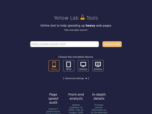 yellowlab.tools